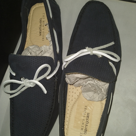Bloomingdale's Shoes Bloomingdales Men Perforated Moc Toe Drivers